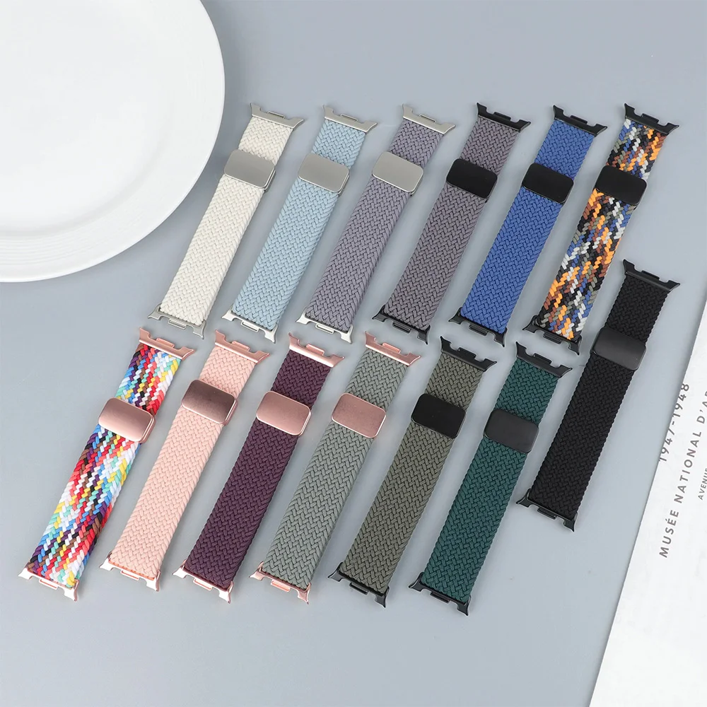 Magnetisches geflochtenes Armband für Samsung Galaxy Watch 8 40 mm 44 mm Zubehör Correa Nylonarmband Galaxy Watch 8 klassisches 46 mm Band