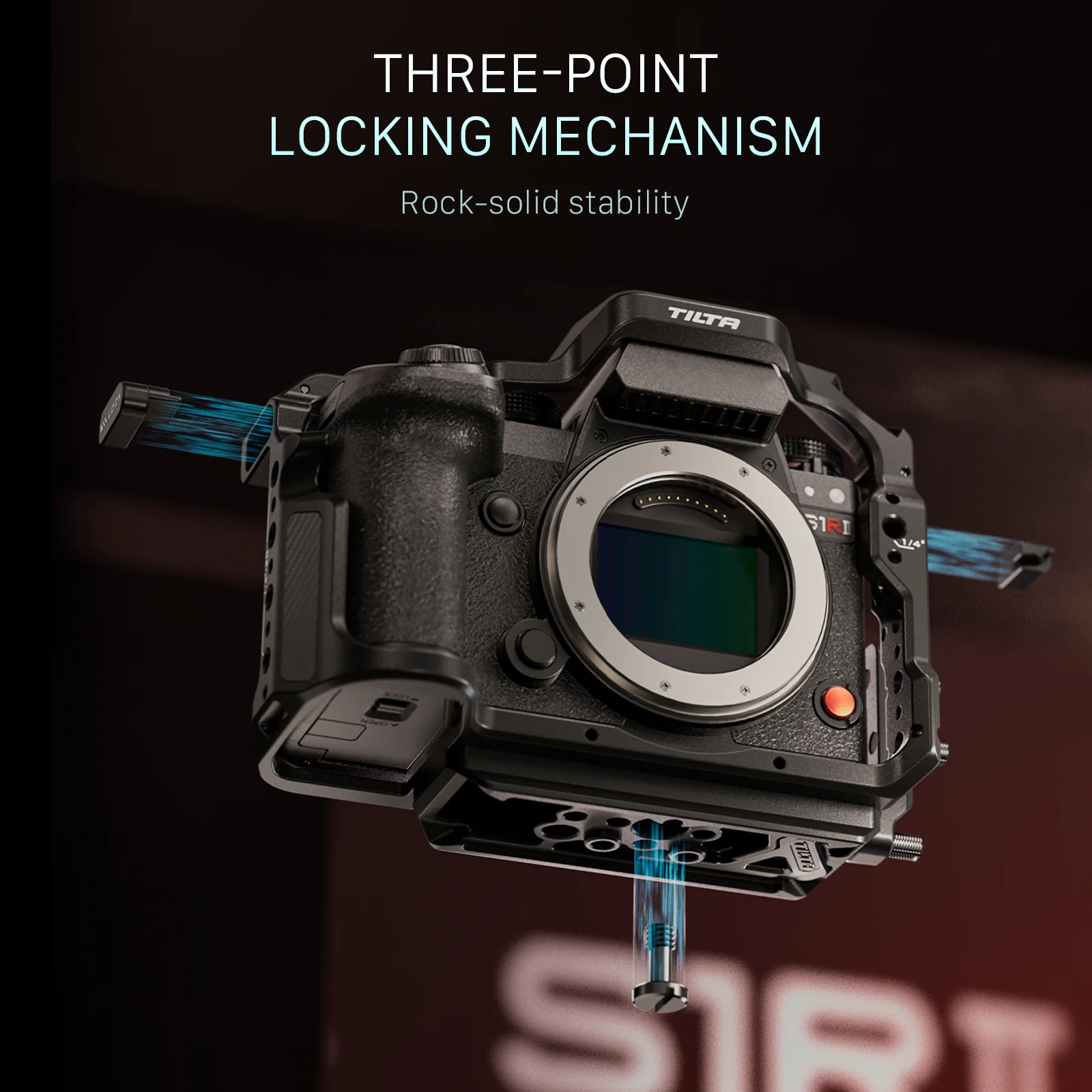 TILTA TA-T80 Cage de camra complte pour Panasonic S1R II Lumix S5 II / S5 IIX / G9 II kit de base