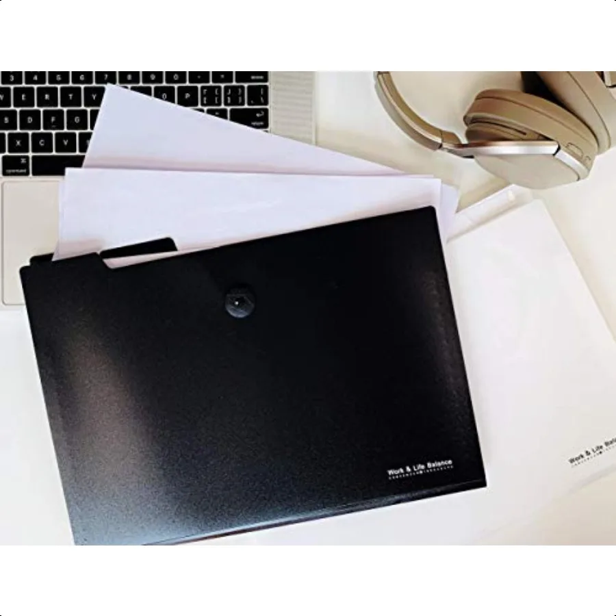 UFan مجلد ملفات قابل للتوسيع المنظم 5 جيوب A4 حجم الرسالة الأكورديون منظم الملفات المحمولة توسيع صندوق حفظ الملفات البلاستيك أ