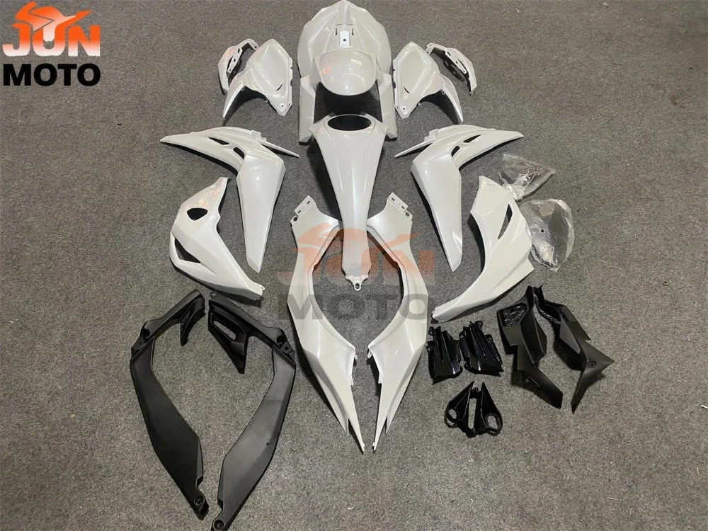 JUN Motorcycle ABS injection Full Fairing Kit Fit For Kawasaki Z1000 2014 2015 2016 2017 2018 2019 2020 Bodywork Pearly white