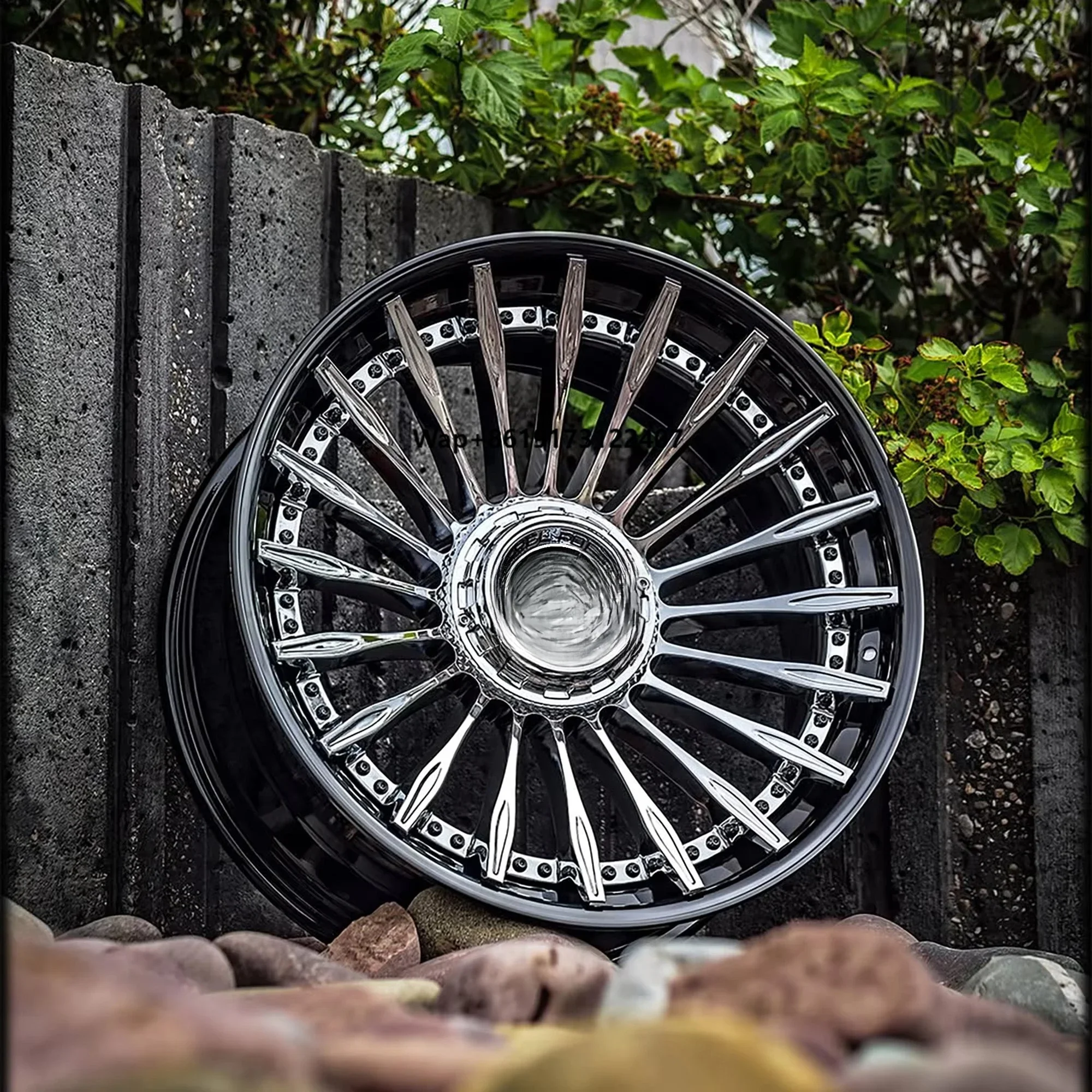 RCSR High-End Silver Multi-Spoke 5X112 Alloy Forged Wheels New 40mm 25mm Drop 98mm 10j Fashion Passenger Wheels 2-piece 1-piece