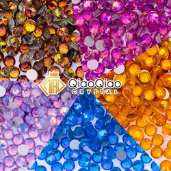 QIAO SS6-SS50 Crystal Opal Series Non Hot fix Rhinestones Glitter Super Glitter Glass Flatback Rhinestone for DIY Nail Art