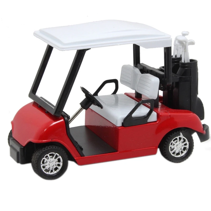 Toy Golf Cart Golf Alloy Mini Model Golf Cart Super Pull Back Function Golf Cart Toy Novelty Christmas Gift