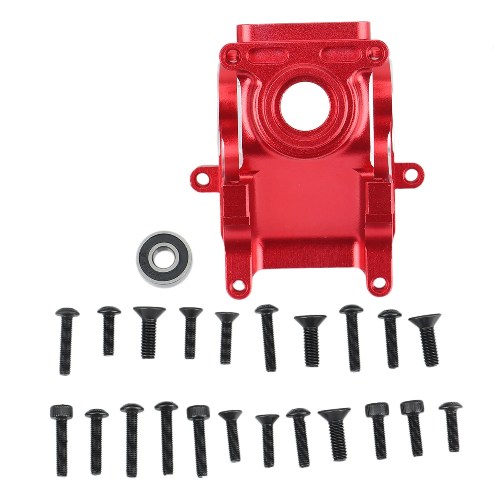 Metal Front Rear Gearbox Case Housing Set for Arrma 1/8 Kraton Outcast Senton Talion Typhon 1/7 Infraction RC Car,Red