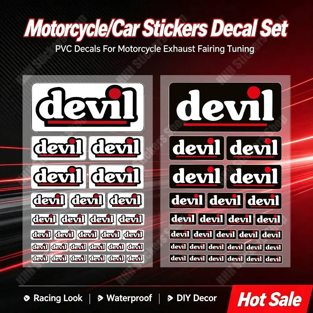 D-Devil New Universal Car Motorcycle Helmet Tail Box Modified Stickers Computer Suitcase Phone Ipad Case Stickers Decor