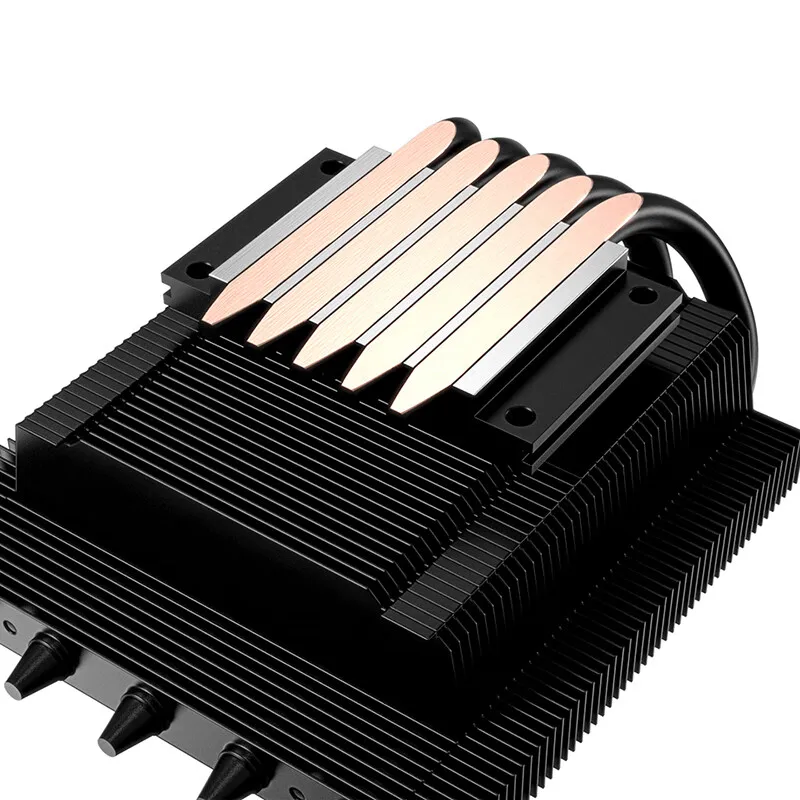 Imagem -02 - Id-cooling-cpu Cooler para Processador Radiador Cpu para Am4 Am5 Lag1700 1200 Fãs Pwm 120 mm Perfil Baixo Refrigerador de ar v3 Tubos de Calor