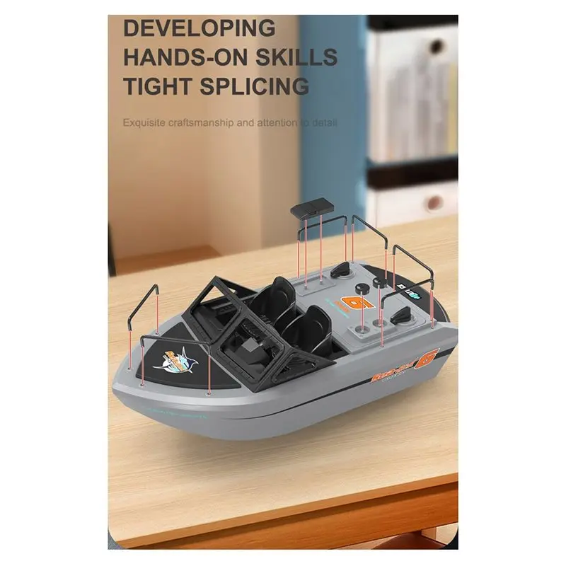 B05C-Brushless Electric Control Speedboat 1/12 Scale Rc Boat 2.4G Remote Control Jet High Speed Racing Go Kart Model White