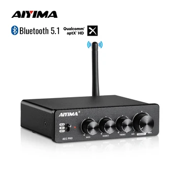 AIYIMA A01 PRO Bluetooth TPA3116D2 wzmacniacz mocy wzmacniacz dźwięku HIFI 100W Stereo klasy D wzmacniacz kina domowego Bass Alto Treble