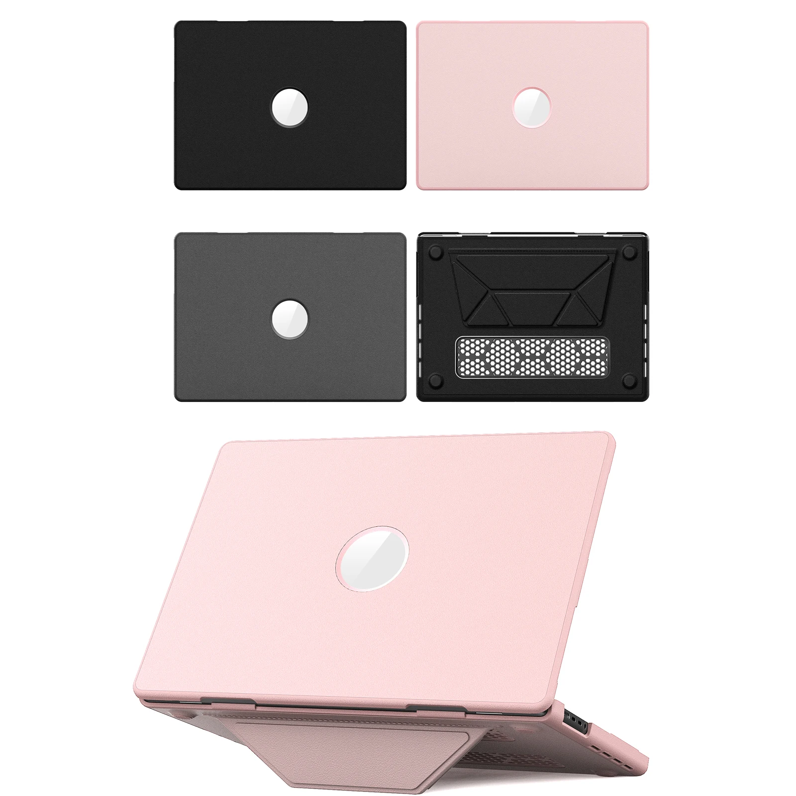

Laptop Case For Mac Book Air 15 15.3inch 2025 Case For MacBook Air 13 pro 13 M4 A3241 Support Cover Fabric Business Stand Cases