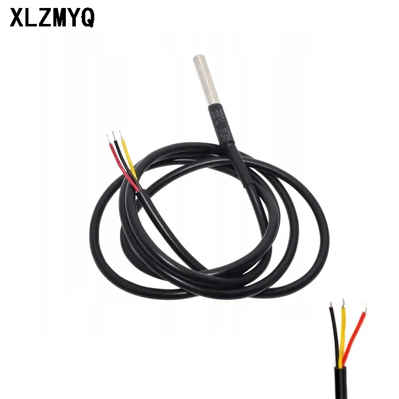 DS18B20 10M Waterproof Digital Temperature Temp Sensor Cable Probe 18b20 10 Meter Cable Probe Temperature Sensors DIY Tools