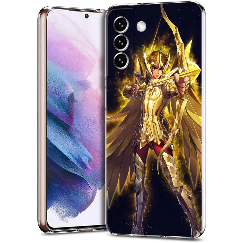 Saint Seiya Knights Of The Zodiac Phone Case for Samsung Galaxy S24 S23 S22 S20 S21 FE Ultra S10 S10E S9 S8 Plus Transparent Bag