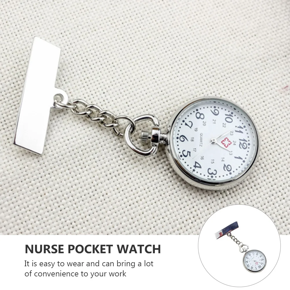 

1pc Digital Nurse Alloy Glass Hanging Nurses Watch Pin Design Hanging Nursing Tool For Women Nurse Fob Watch Timepiece
