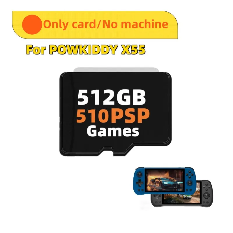 Memory Card FOR POWKIDDY X55 Handheld Game Console Game Card Plug&Play Pre-install Retro Games Card Retro Classic Game TF Card