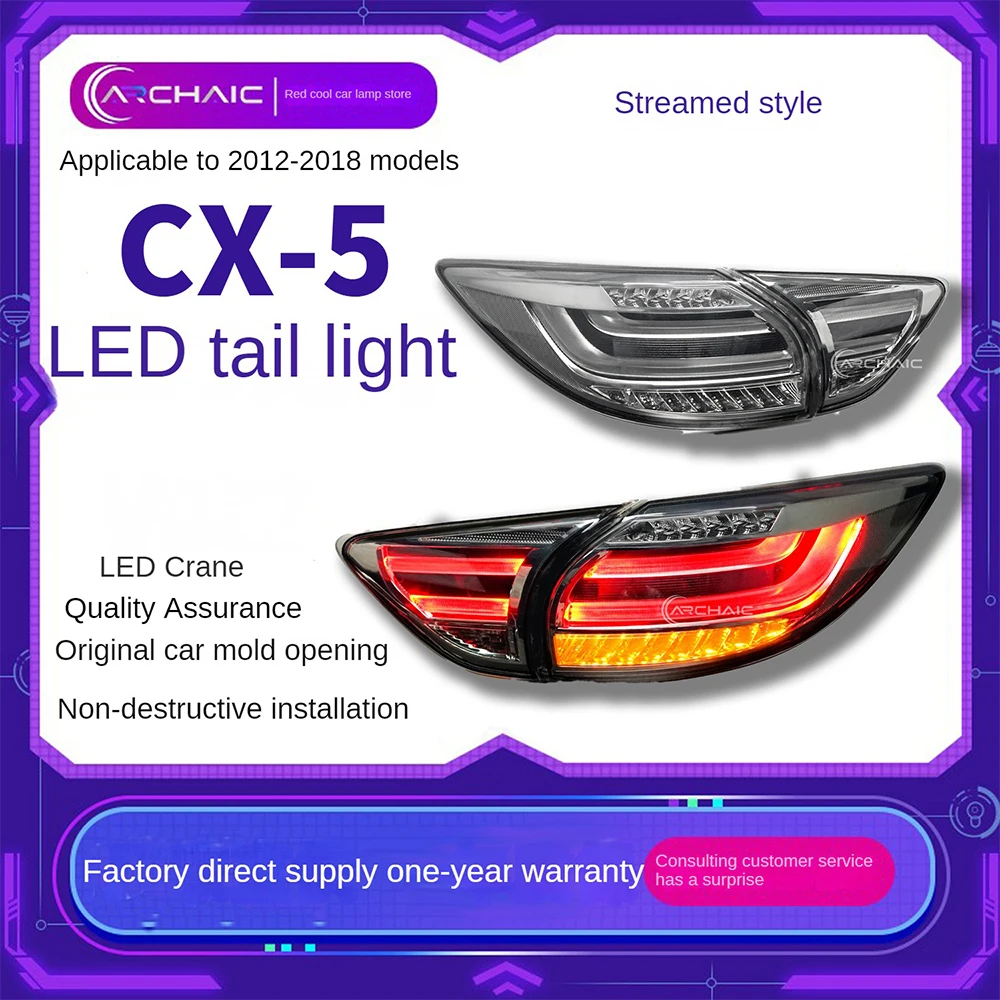 For Suitable for Mazda CX5 12-18 Mazda LED car taillight assembly Mazda converted to flow light steering