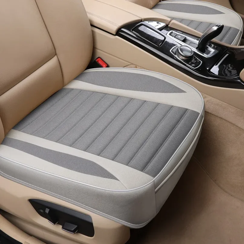 

Car Seat Cover Flax Cushion Seasons Universal Breathable For Most Four-Door Sedan&SUV Ultra-Luxury Car Seat Protection