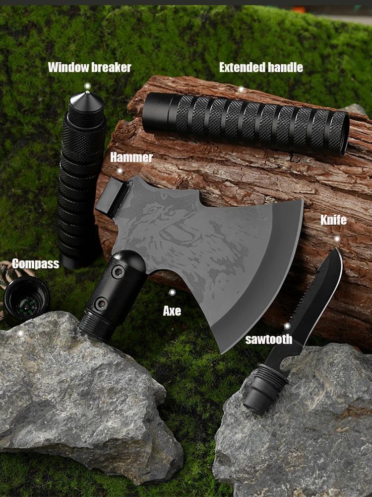 Foldable Tactical Axe Tomahawk Army Outdoor Hunting Camping Survival Machete Axes Tool Kit Portable Tomahawk Camping Hatchet