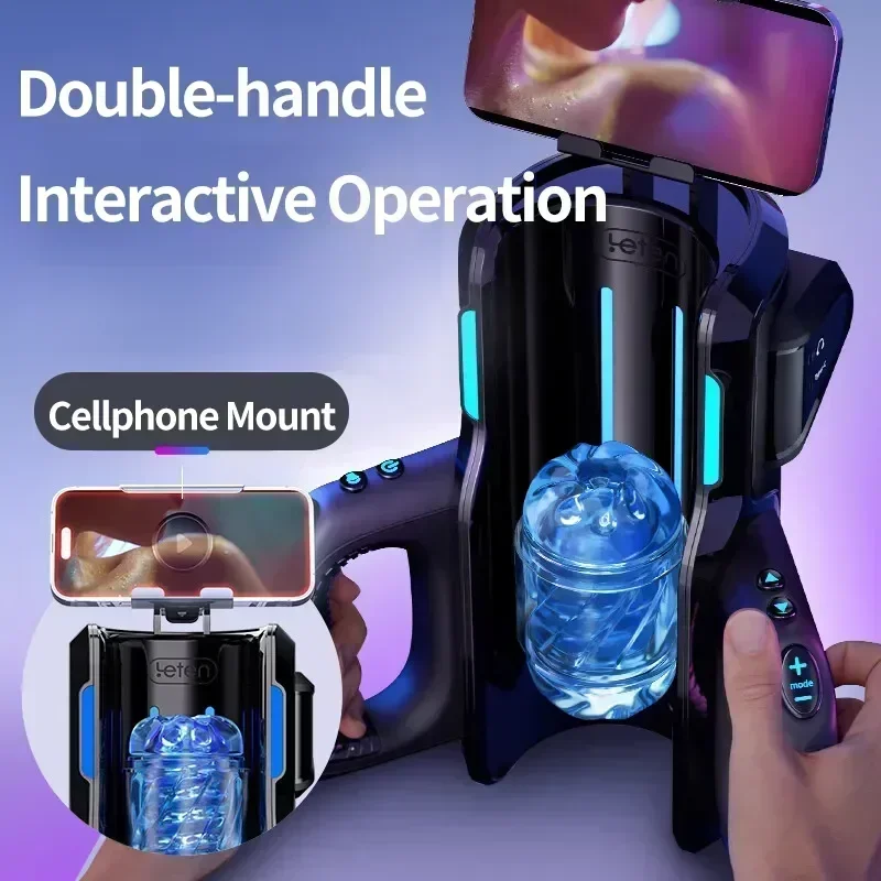 High Telescopic Male Masturbator Cup Automatic Vagina Phone Holder Machine Sex Toys For Men Adults 18 masturbator  adult