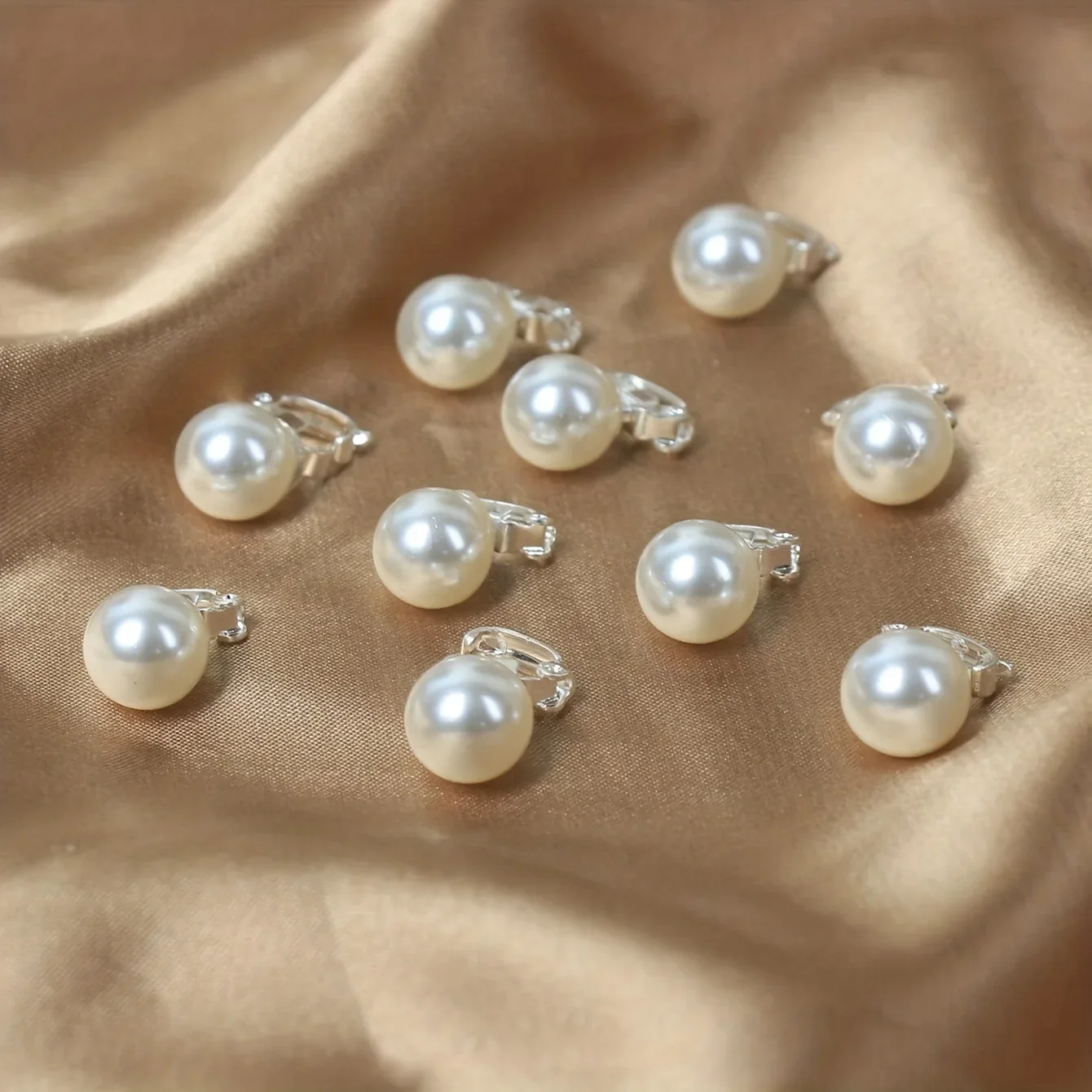 10Pcs Pearl Dreadlock for Stage Performances Popular DIY Hair Rings Braids Imitation Pearl Braid Hair Clip Accessories Jewelry
