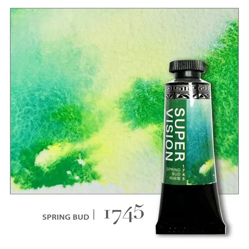 Imagem -03 - Super Vision Novo Tubo de Tinta Mineral em Camadas Aquarela 15ml 15 Cores Mestre Cor de Água para Artista Pintura de Arte Fornecedores