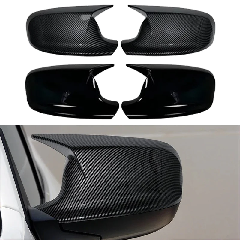 

Крышка бокового зеркала из углеродного волокна для BMW X3 F25 X1 E84 2010-2013, черный ABS, сменные внешние аксессуары, левый и правый