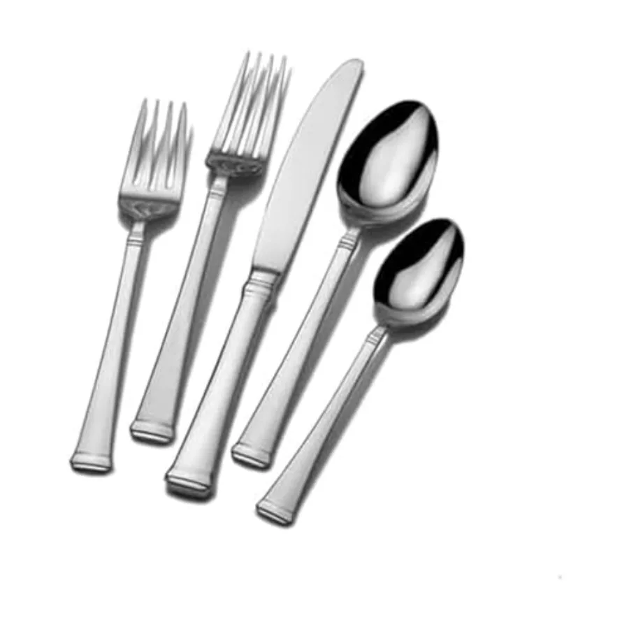 

Harmony Flatware Service for 4 20 Piece Set 18/10 Stainless Steel Silverware Set