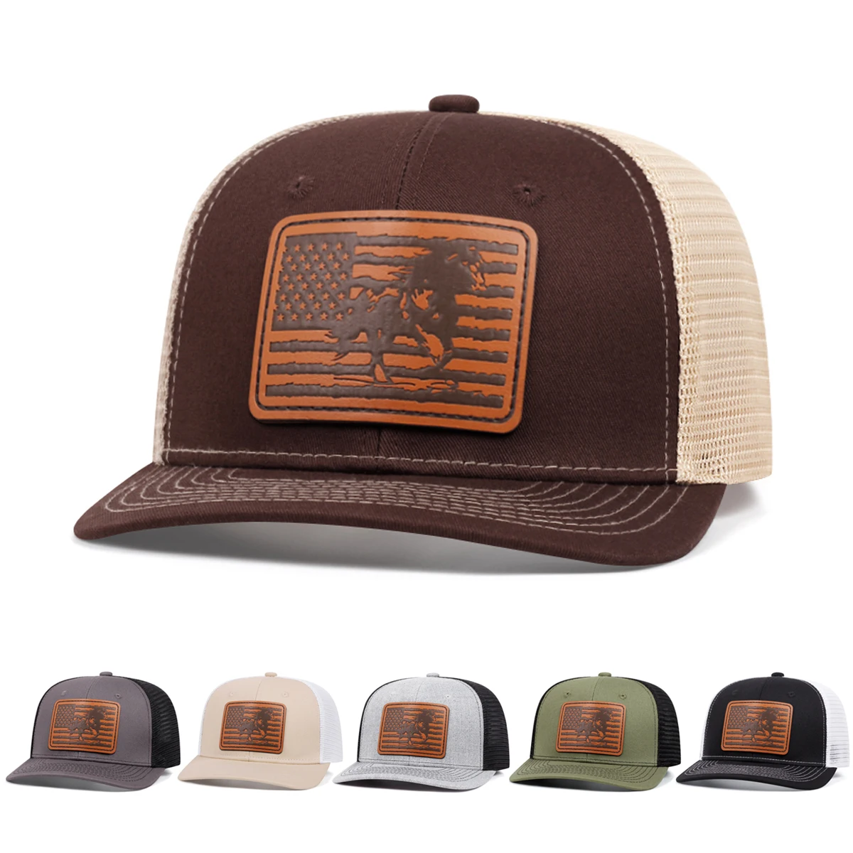 2025 New Richardson Label Mustang Mesh Hat for Men and Women Outdoor Casual Hat Sunshade Decorative Hat Hip Hop Hat Baseball Hat