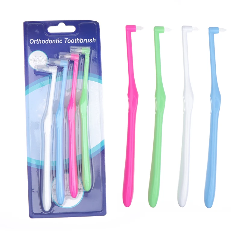 NEW! Orthodontic Interdental Brush Single-Beam Soft Teeth Cleaning Toothbrush Oral Care Tool Small Head Soft Hair Implant Adult