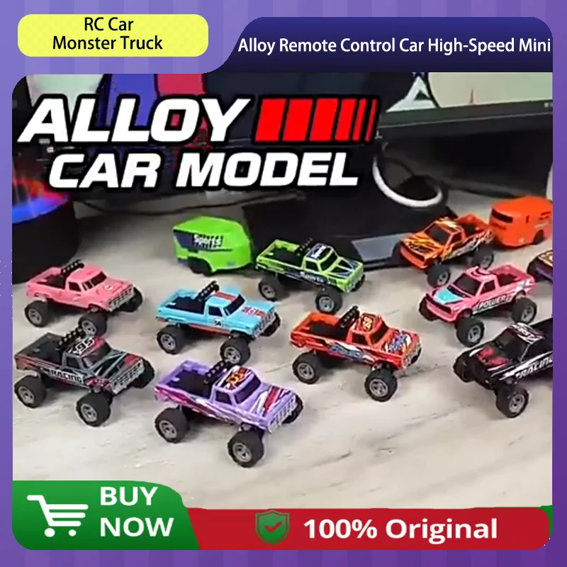 

1:64 RC Car Mini RC Alloy Off-Road Truck 2,4 ГГц RC Car Rock Crawler 4WD Внедорожник с быстрой зарядкой Type-C Рождественский подарок