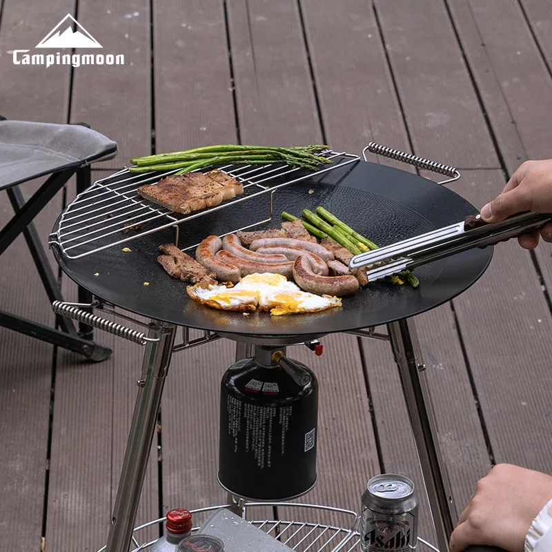 CAMPINGMOON GRW-45F 大型3層スチール製ノ - Camping Cooking Griddle のレビューと価格