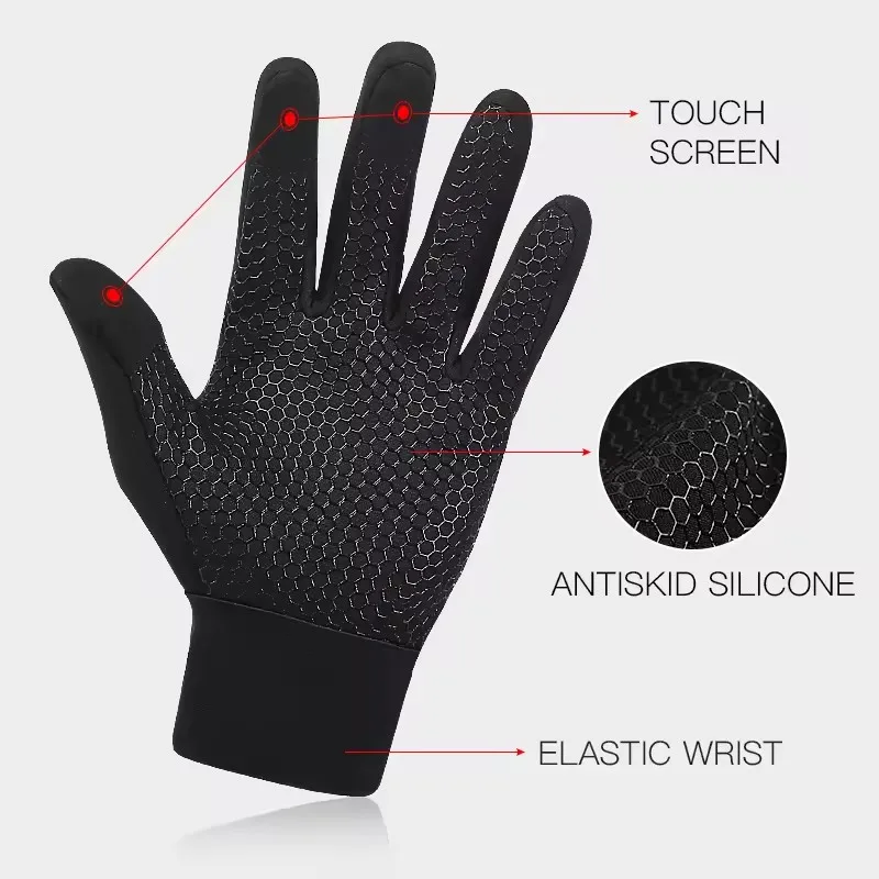 Touchscreen luvas quentes ao ar livre ciclismo condução da motocicleta à prova dwindproof água luvas frias à prova de vento antiderrapante feminino luva de esqui de inverno