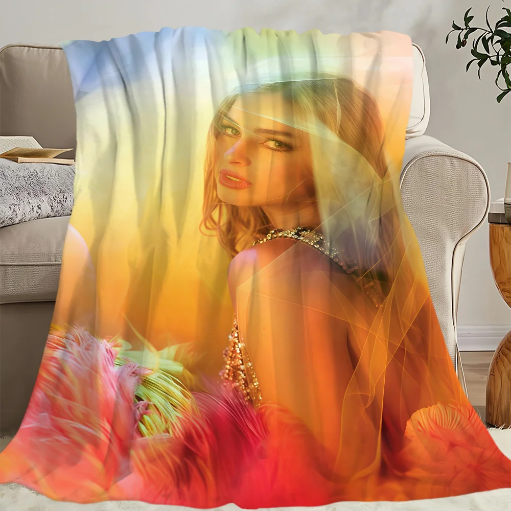 المغني أ-أديسون راي أديسون بطانية الفانيلا الدافئة الراحة لينة بطانية قطيفة للنزهة سرير الأرائك المنازل وغرف النوم