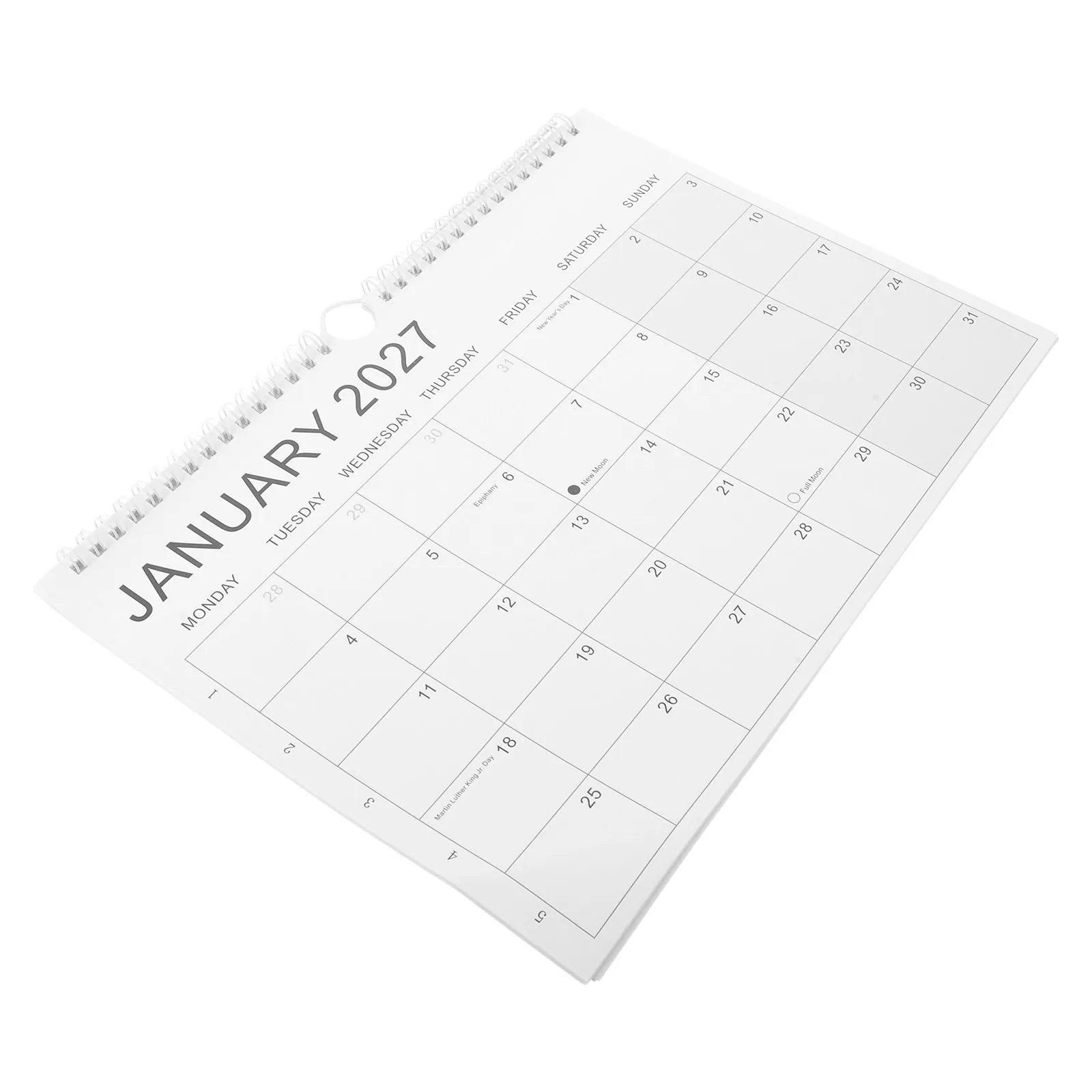 Wall Calendar Twin Wire January 2027 June 2028 Large Landscape Monthly Calendar Dual Month View for Office Home School Planner