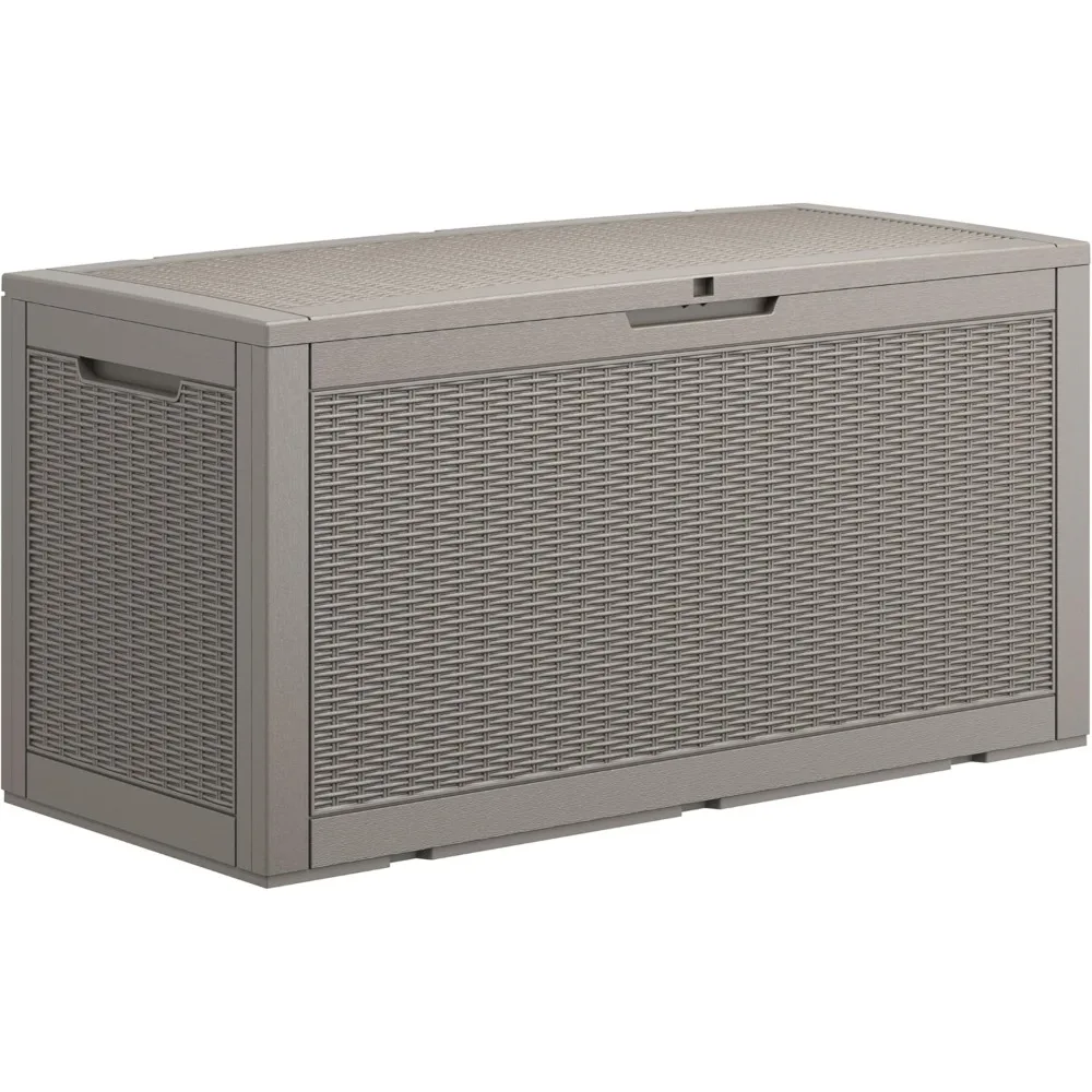 

100 Gallon Deck Box Large Outdoor Storage Boxfor Patio Furniture,Outdoor Cushions, Garden Tools, Sports Equipment and Pool Suppl