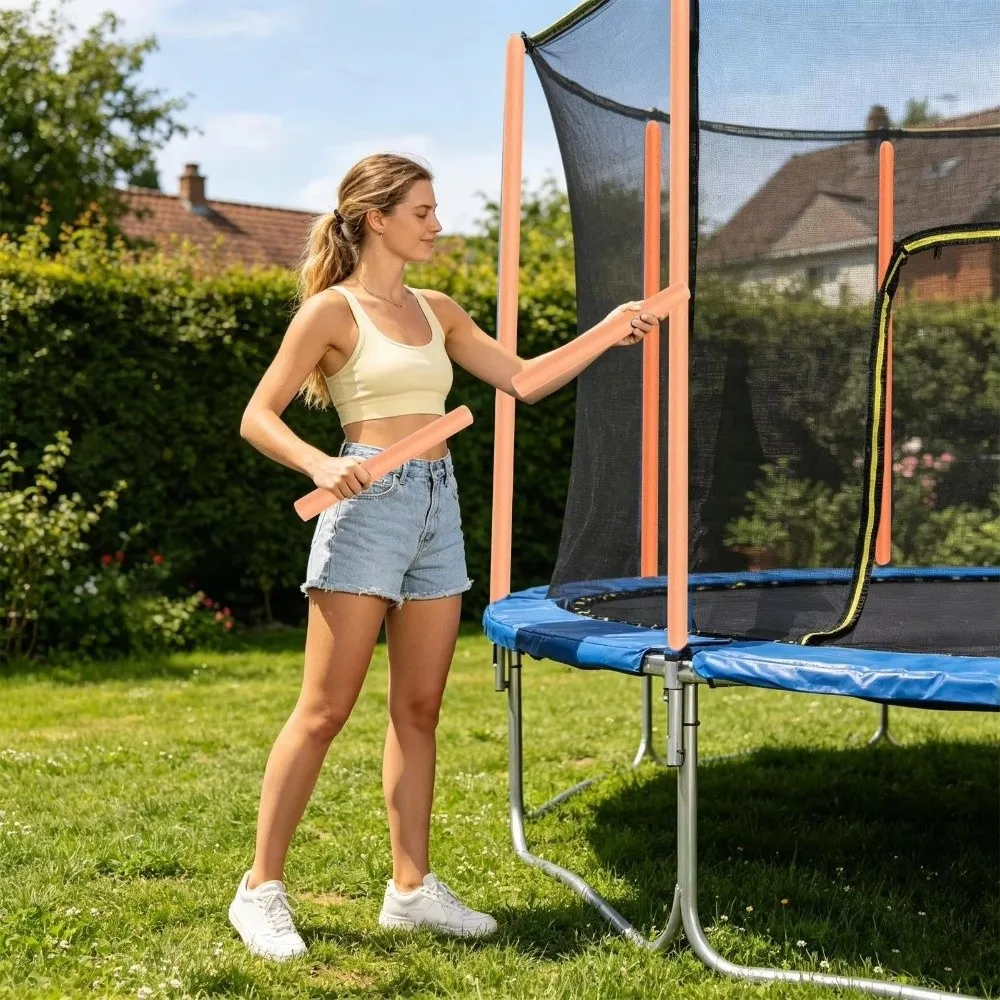 6PCS 40CM Trampoline Pole Foam Sleeves Soft Waterproof Safety Protect Sleeve Easy Slip On Shock Buffer Protective Cover Padding