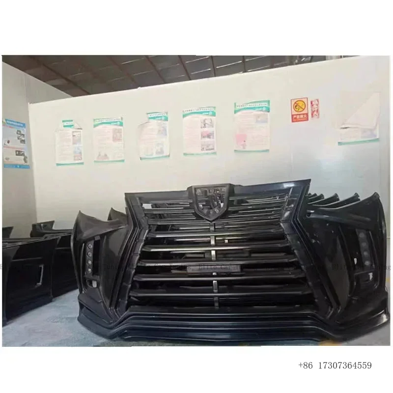 

New for Carbon Black Front Bumper Body Kit with Side Skirt & Rear Lip Screw-On 100% Fitment Upgrade Replacement