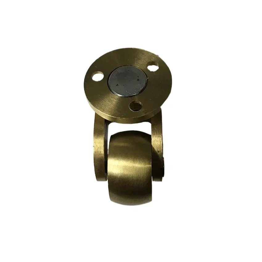 4PCS/Lot Brass Casters Wheels, 25mm Heavy Duty Plate Casters, No Noise Swivel Casters Floor Protector for Furniture Sofa Bed