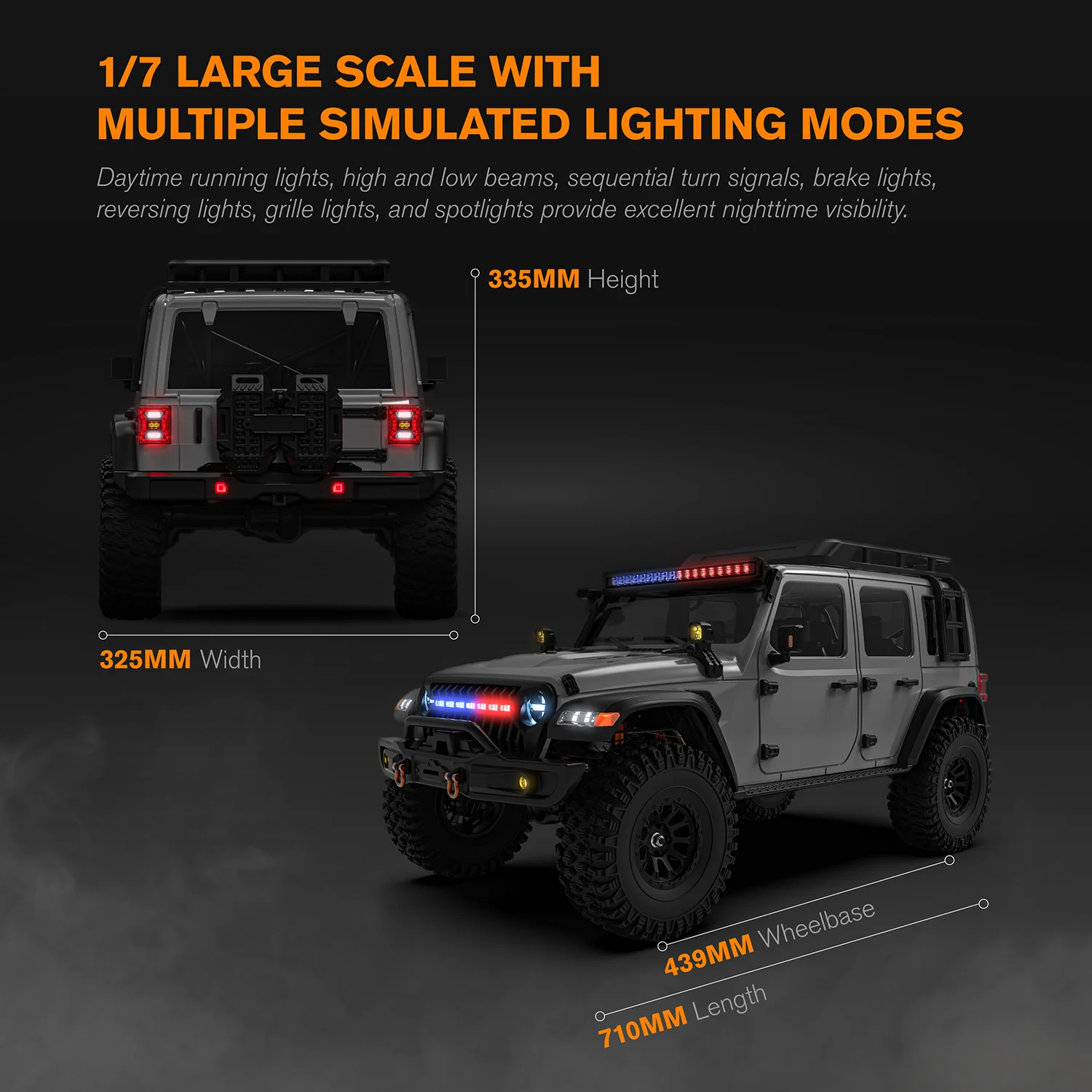 MK07 V2 1/7 RC 전기 무선 조종 모델 자동차 - Rc Rock Crawler Rtr Brushless 리뷰 및 가격