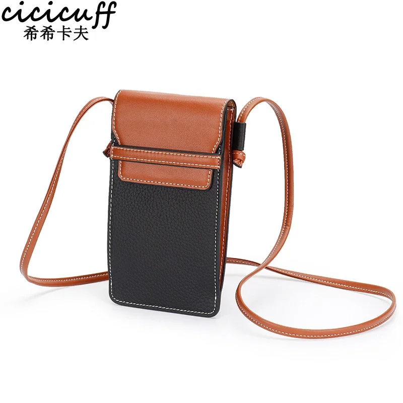 New Famous Brand Bag Genuine Leather Fashion Small Crossbody Bags Women Mini Leather Shoulder Messenger Bag for Girl Phone Purse