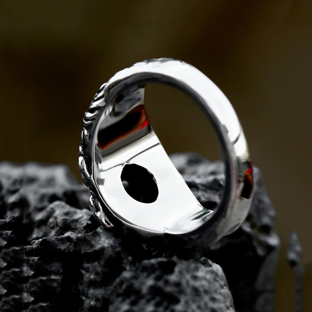 New Fashion 316L Stainless Steel Venus Goddess Ring Gothic Punk 3D Naked Girl Rings For Men Motorcycle Jewelry Gifts Wholesale