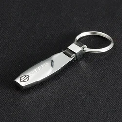 Alloy Car Styling Keychain Key Rings for Nissan Qashqai Note Elgrand Leaf Juke Patrol Micra X Trail T32 Tiida Navara Decoration