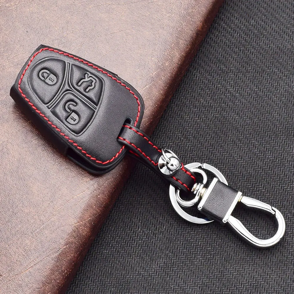 Leder-Autoschlüsselhülle für Mercedes Benz A B C E S Klasse W203 W204 C215 W210 W212 W251 R230 X164 Smart Remote Fobs Gehäusehülle Tasche – Detail 5