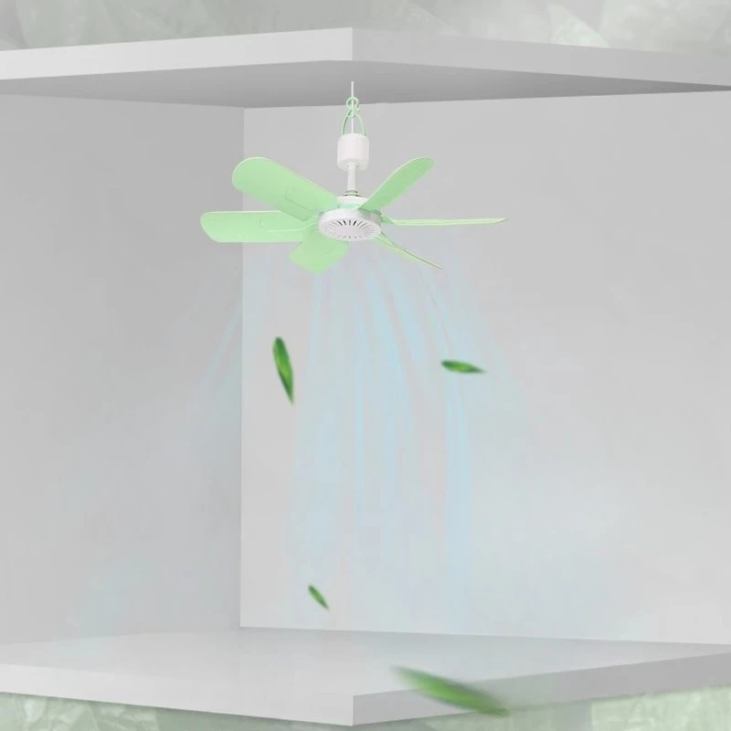 

Small ceiling fan Small mini breeze Dormitory student mosquito net bed Household fan Sound Quiet wind electric fan