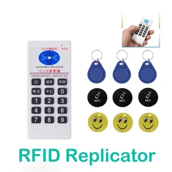 El RFID anahtar yazar 13.56Mhz UID jetonu klon fotokopi 125Khz kopya etiket teksir IC kimlik rozeti okuyucu NFC programcı