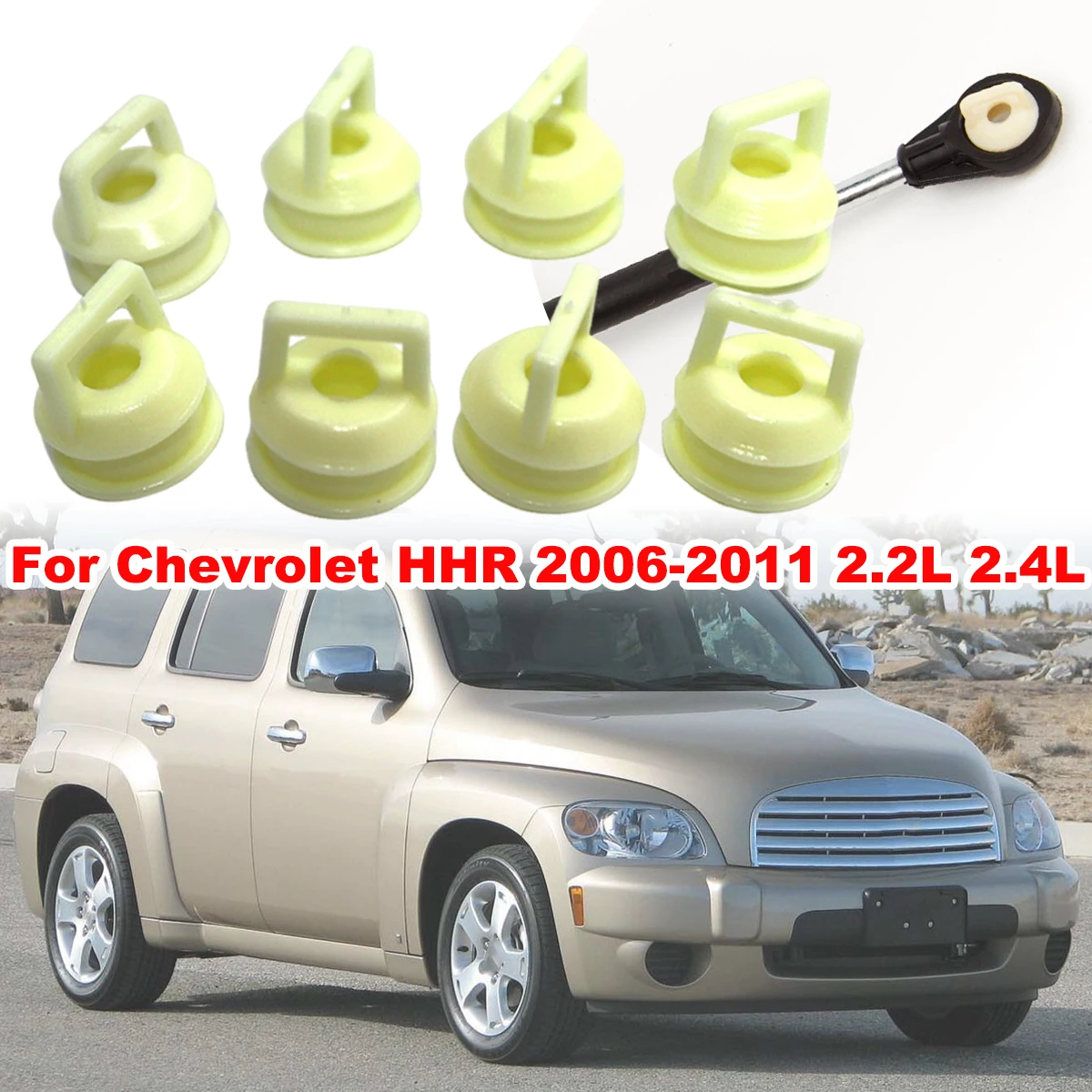 

8pcs Shifter Cable Bushing Rubber Grommet Clip For Chevrolet HHR 2006 2007 2008- 2011 Shift linkage Repair Kit 15276979 15823112