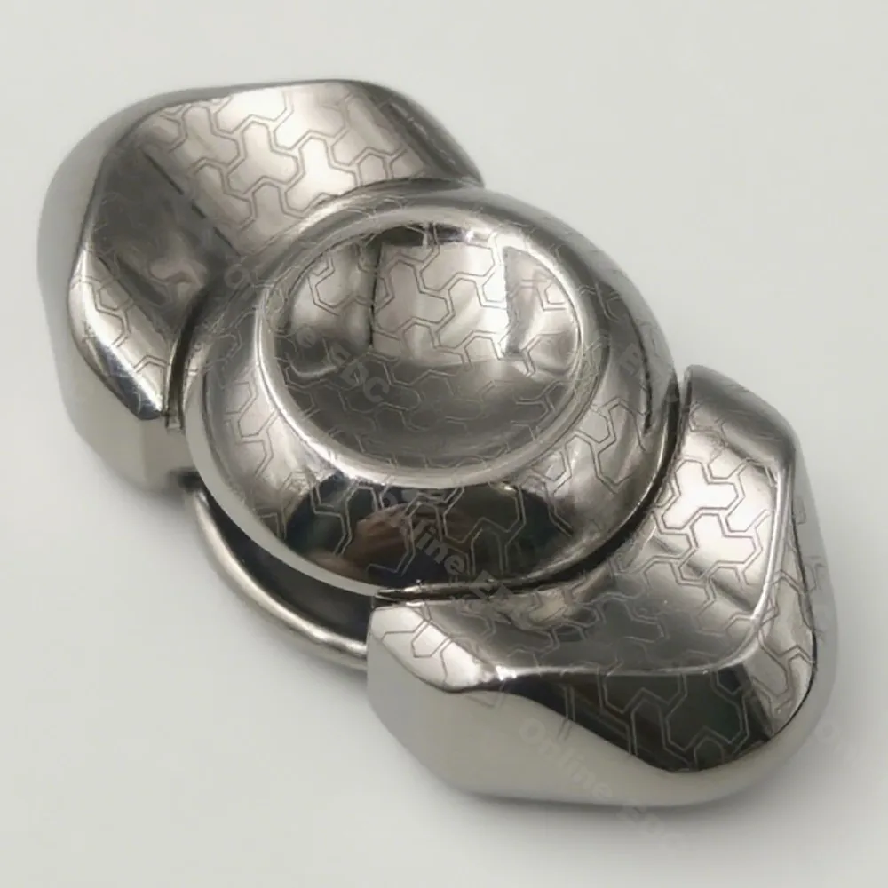 Brinquedos edc usados tieri edc duas folhas giroscópio titânio mão sentir fidget spinner acessórios de mesa de escritório brinquedos para adultos