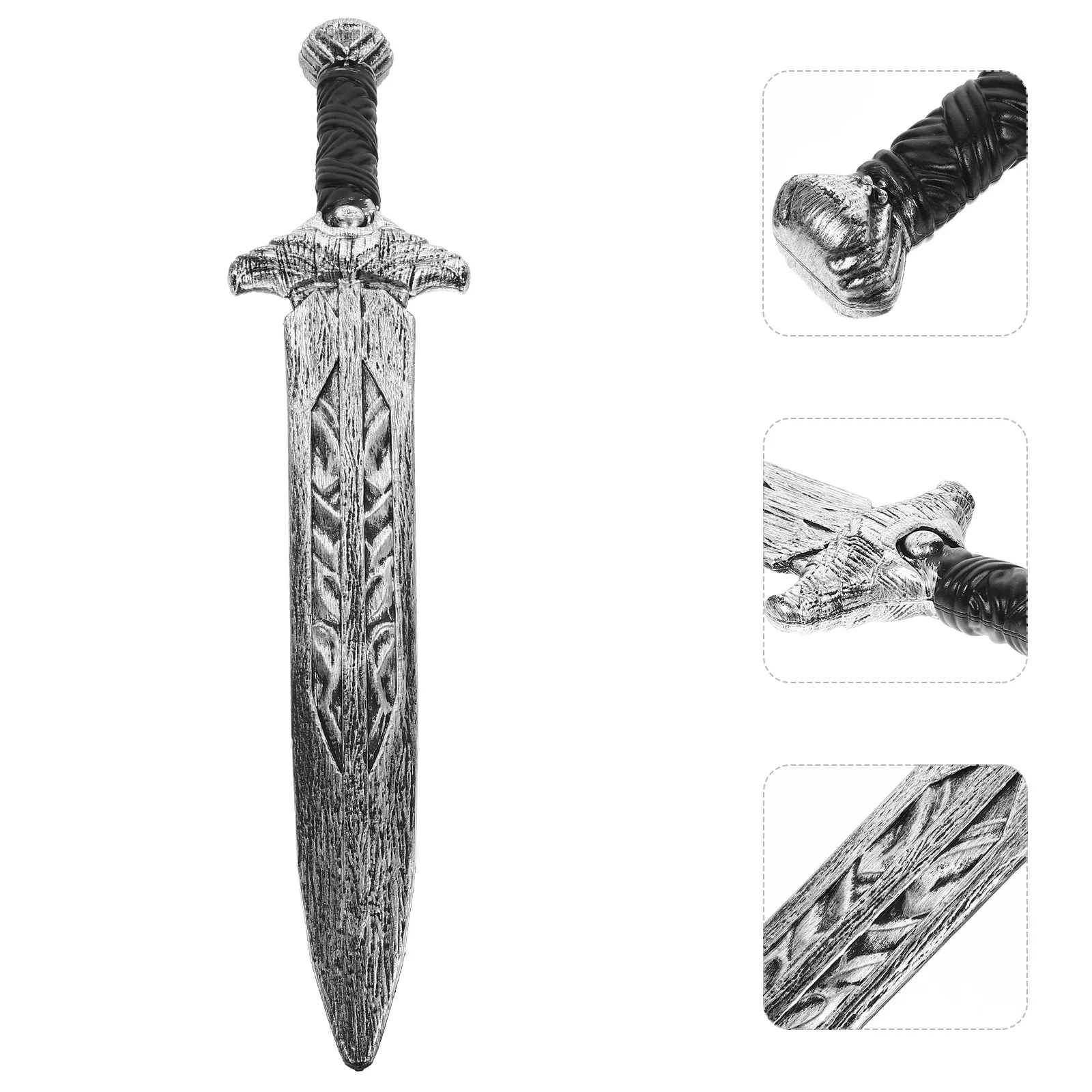 Accessorio per spada romana simulata in plastica resistente per giochi cosplay per feste di Halloween, accessorio per giocattoli con spada