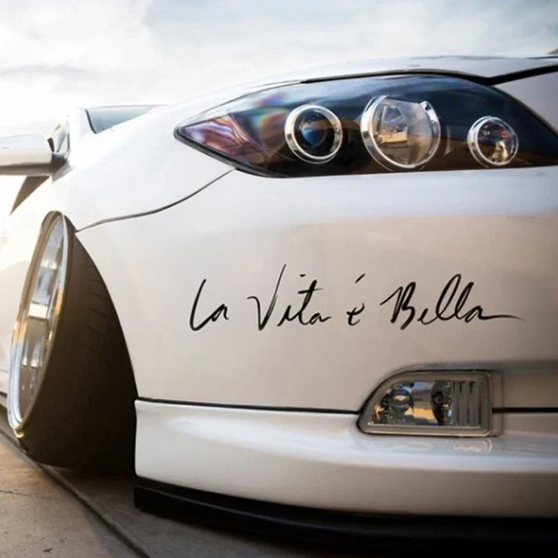 

La Vita e bella Beautiful Life New Cool Style Car sticker Body decoration Personalized car sticker