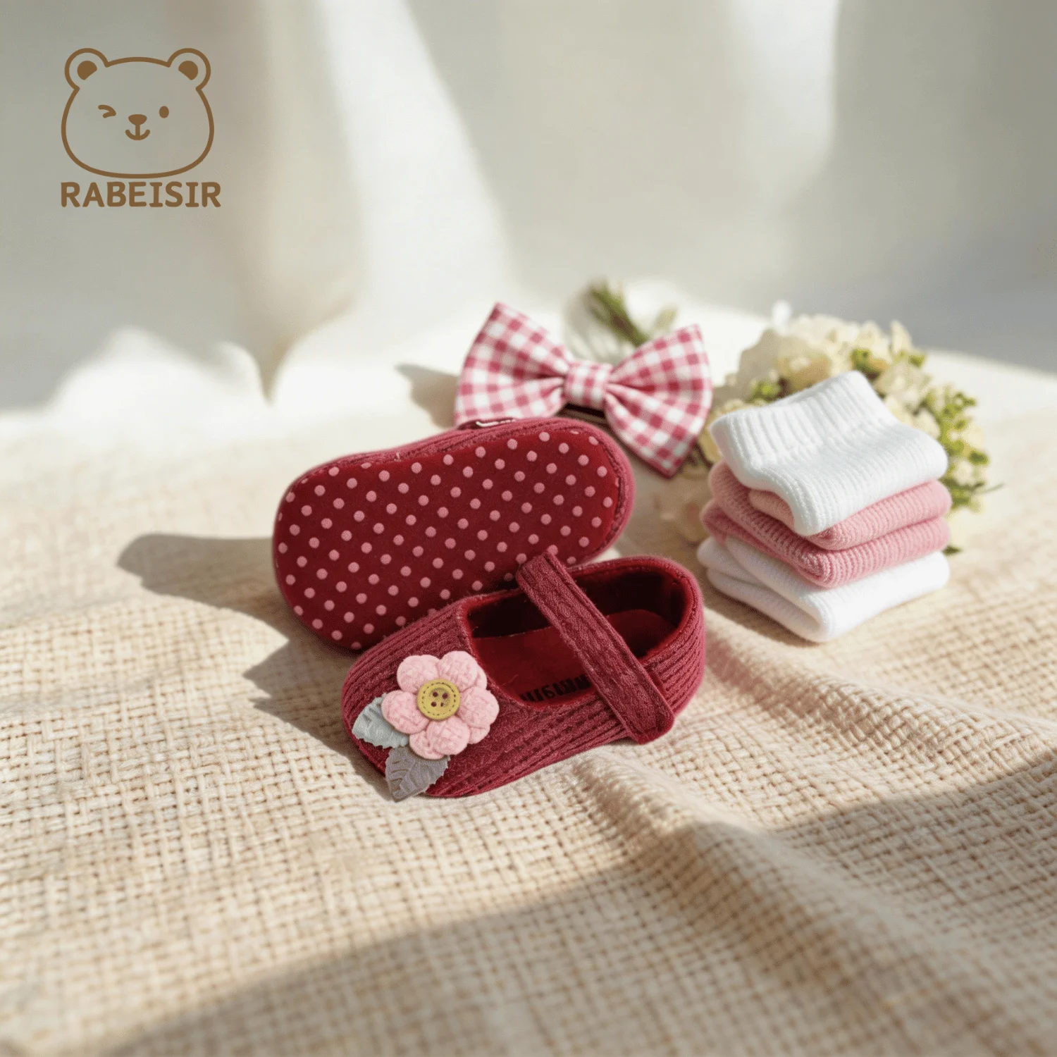 Baby-Stufen-Schuhe für Babys, erstes Paar Kleinkind-Schuhe, Babyschuhe, atmungsaktiv, rutschfest, modische Mädchen-Schuhe im Prinzessinnen-Stil – Detail 17