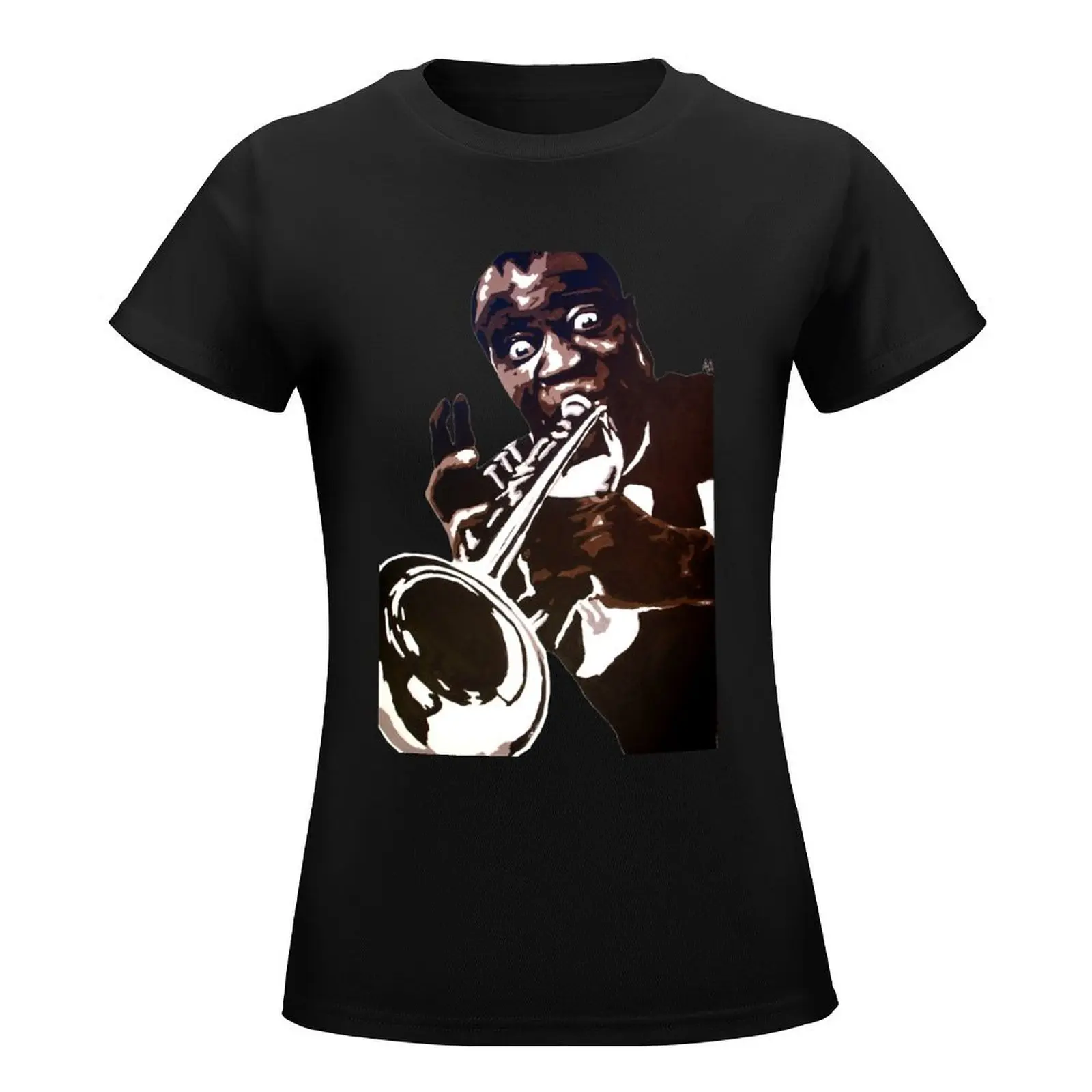 Louis Armstrong T-Shirt plus size tops kawaii clothes cotton t shirts Women