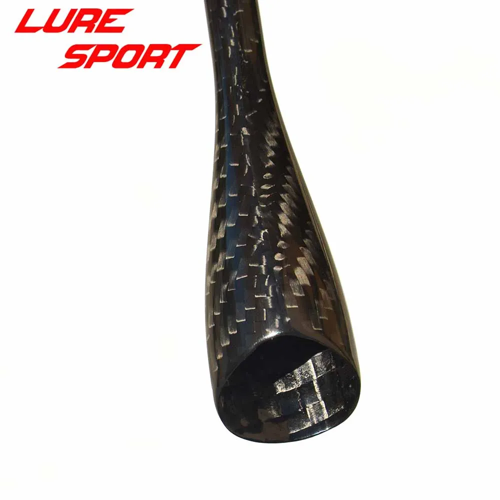 Imagem -03 - Luresport-triangular Carbono Butt Grip Rod Componente de Construção 3k Woven 255 cm Faça Você Mesmo Acessório em Branco Punho Ice Rod Repair